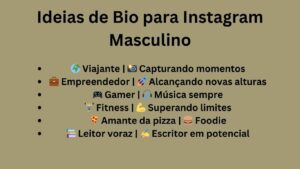 Bio para Instagram Masculino